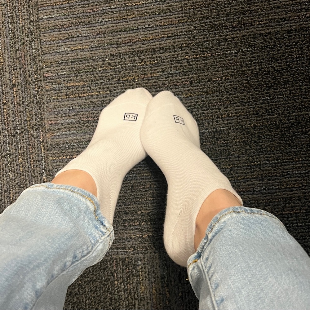 Ankle worn socks / white ankle socks